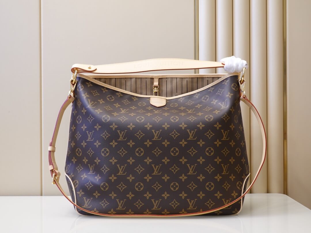 Louis Vuitton GRACEFUL GM Monogram Canvas shopping Shoulder Bag M40353 Beige
