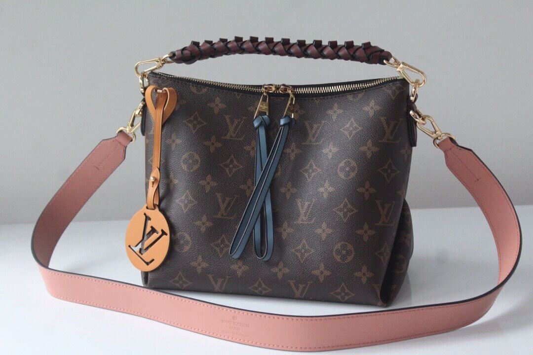Louis Vuitton LV Monogram Canvas Beaubourg Hobo MM HandBag M55090 Brown