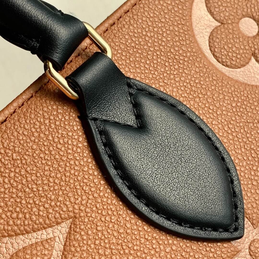 Louis Vuitton LV Monogram OnTheGo MM Tote Handbag M58521 Caramel M58522 Black - Image 6