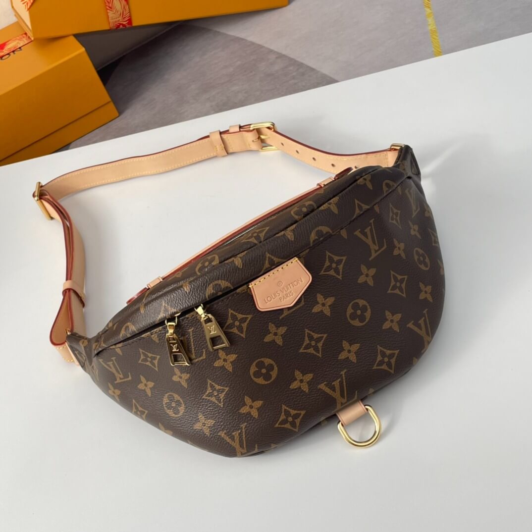 Louis Vuitton Monogram Canvas BUMBAG waist bag M43644 Brown