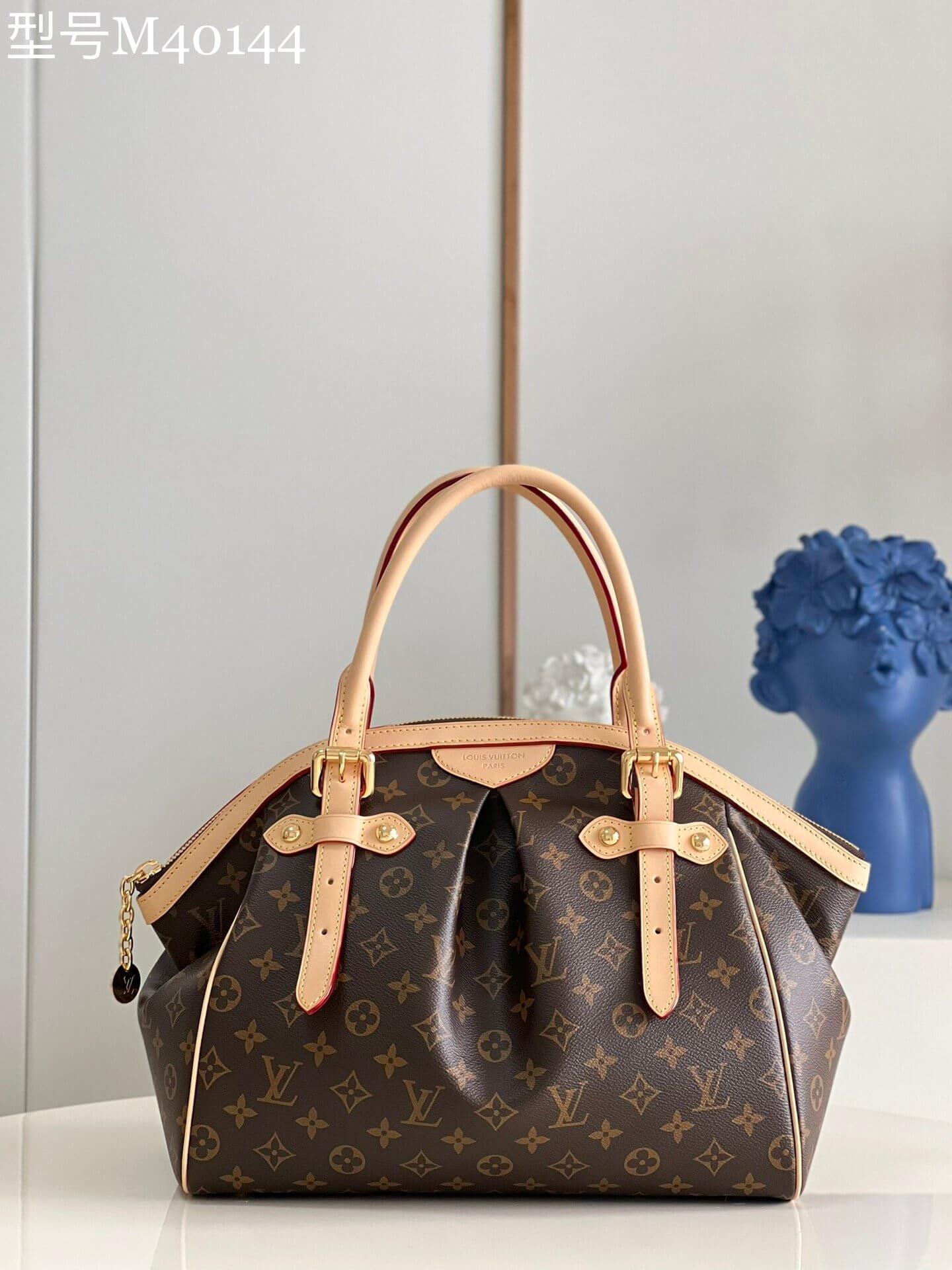Louis Vuitton Monogram Canvas Tivoli Sac Tote HandBag Brown