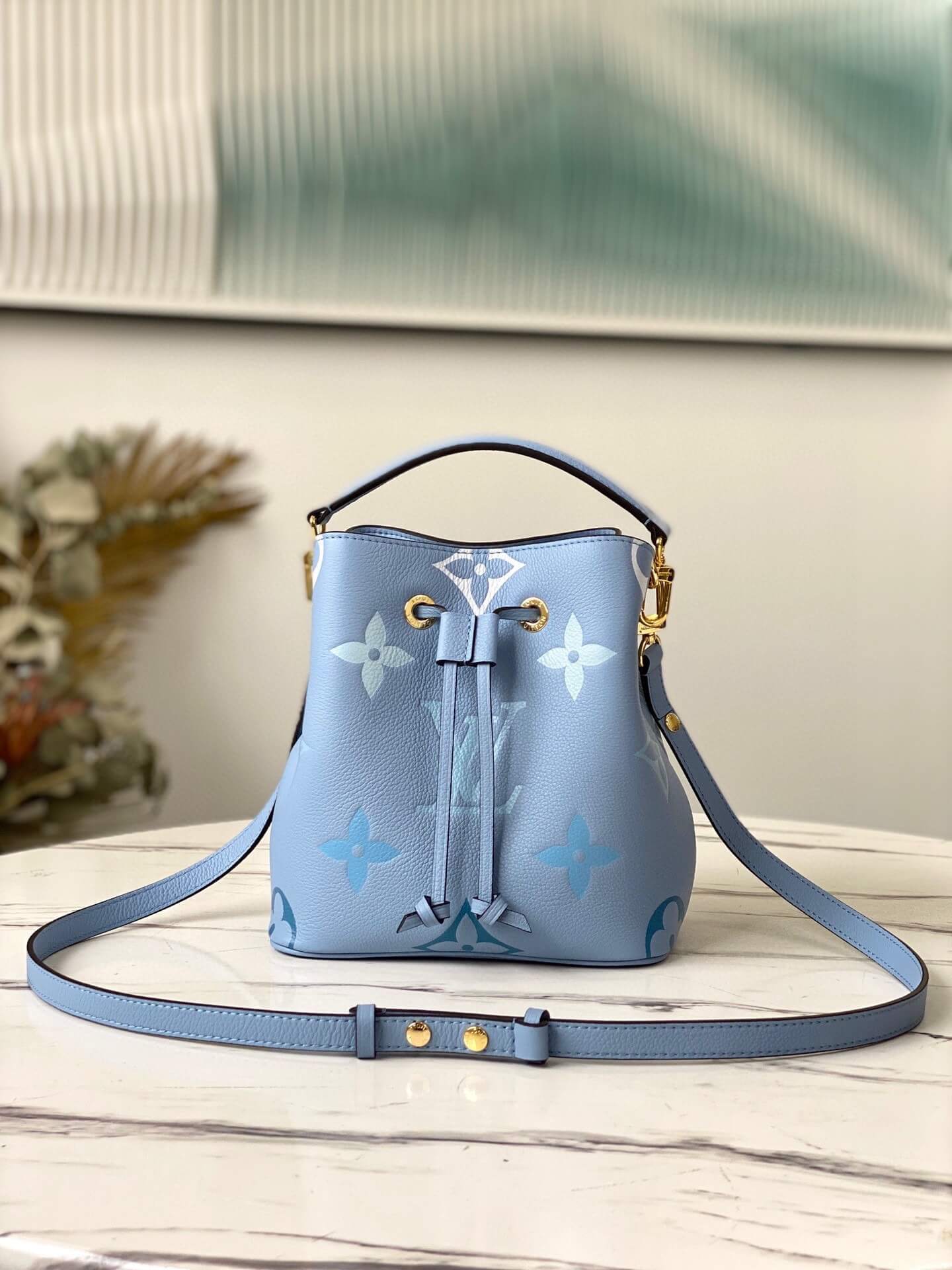 Louis Vuitton Monogram NéoNoé BB Bucket HandBag M45709 Summer Blue - M45716 Vanilla Yellow - M45716 Pink