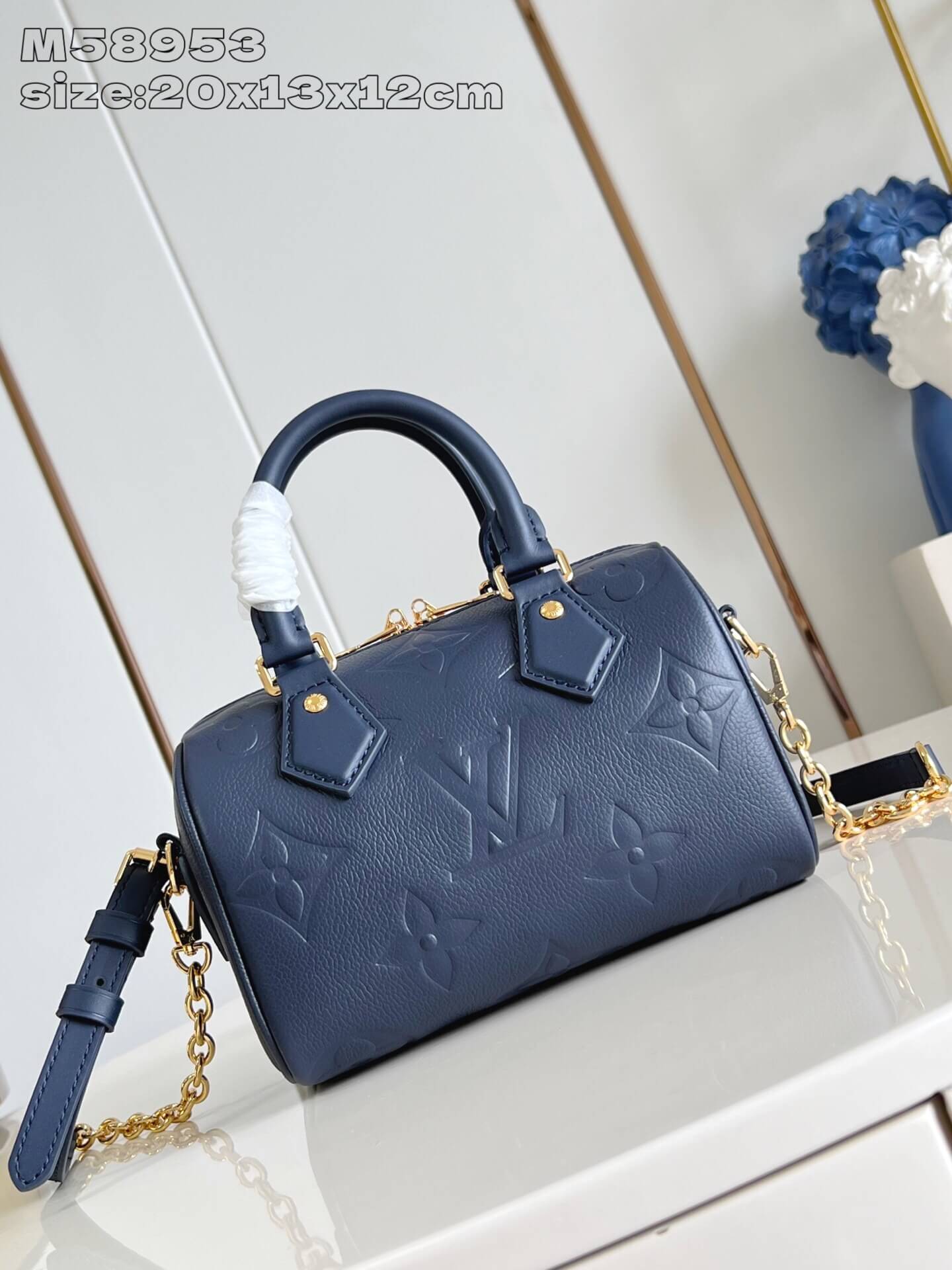 Louis Vuitton Monogram SPEEDY BANDOULIERE 20 HandBag M58953 Dark Blue - M58953 Pink - M58953 Light Blue