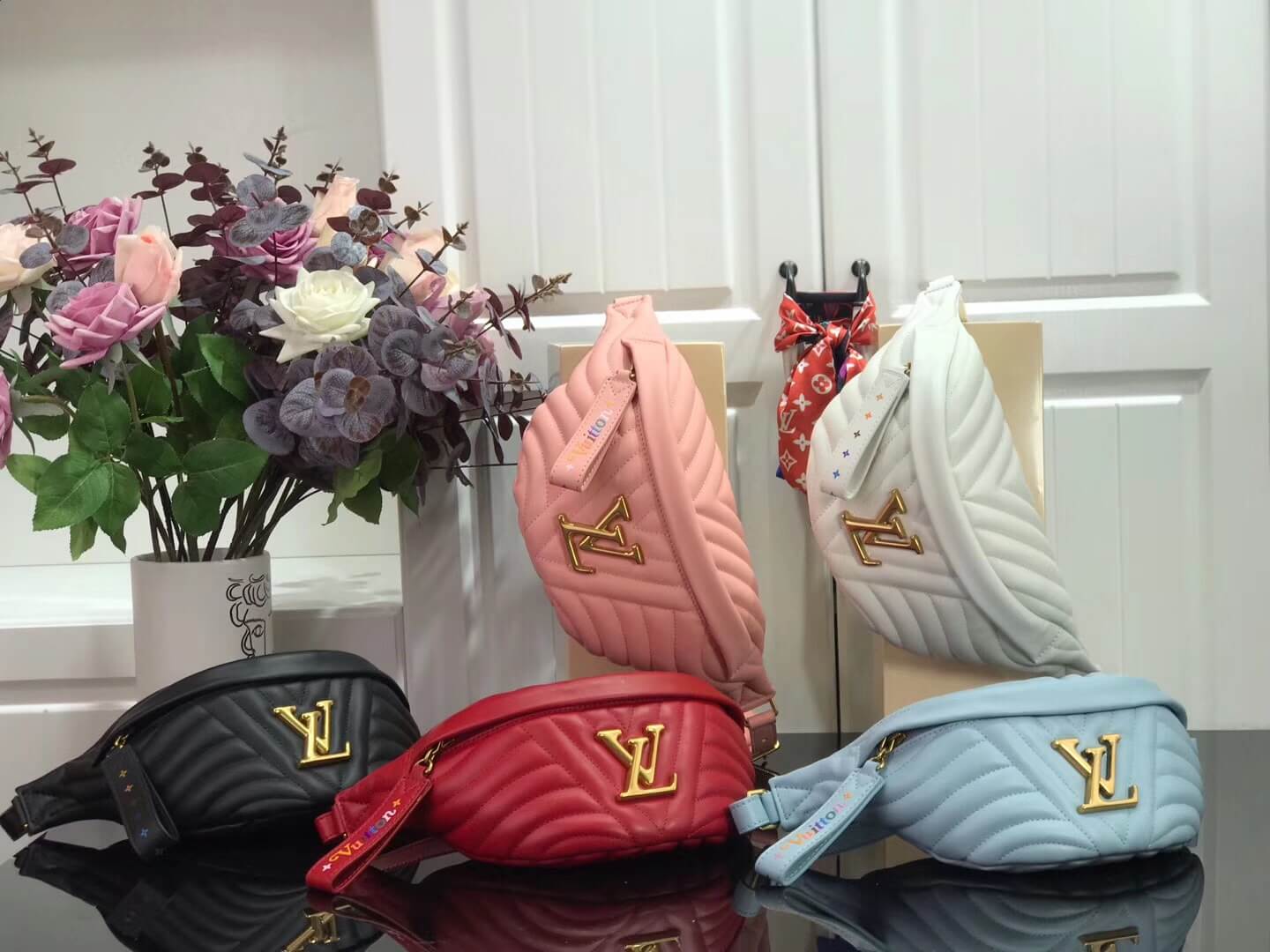 Louis Vuitton Smooth Calf Leather New Wave BumBag M53750 ShoulderBag