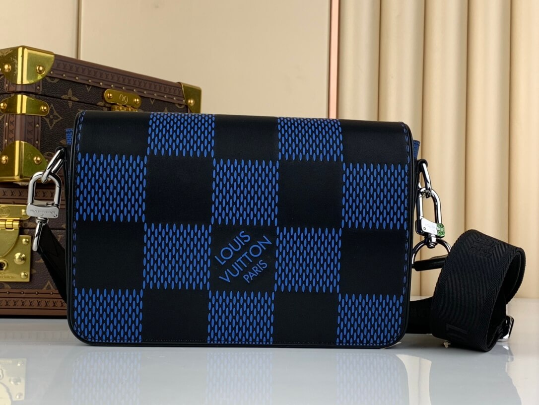 Louis Vuitton Studio Messenger Damier Infini Canvas Shoulder Bag N50037 Blue