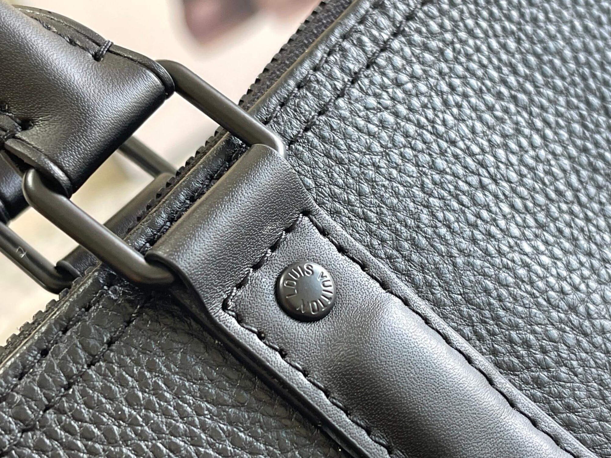 Louis Vuitton LV Aerogram Coated Canvas Keepall Bandoulière 50 Travel Shoulder Bag M21420 Black M21536 Khaki M23727 Atlantic Blue - Dark Blue - Image 9
