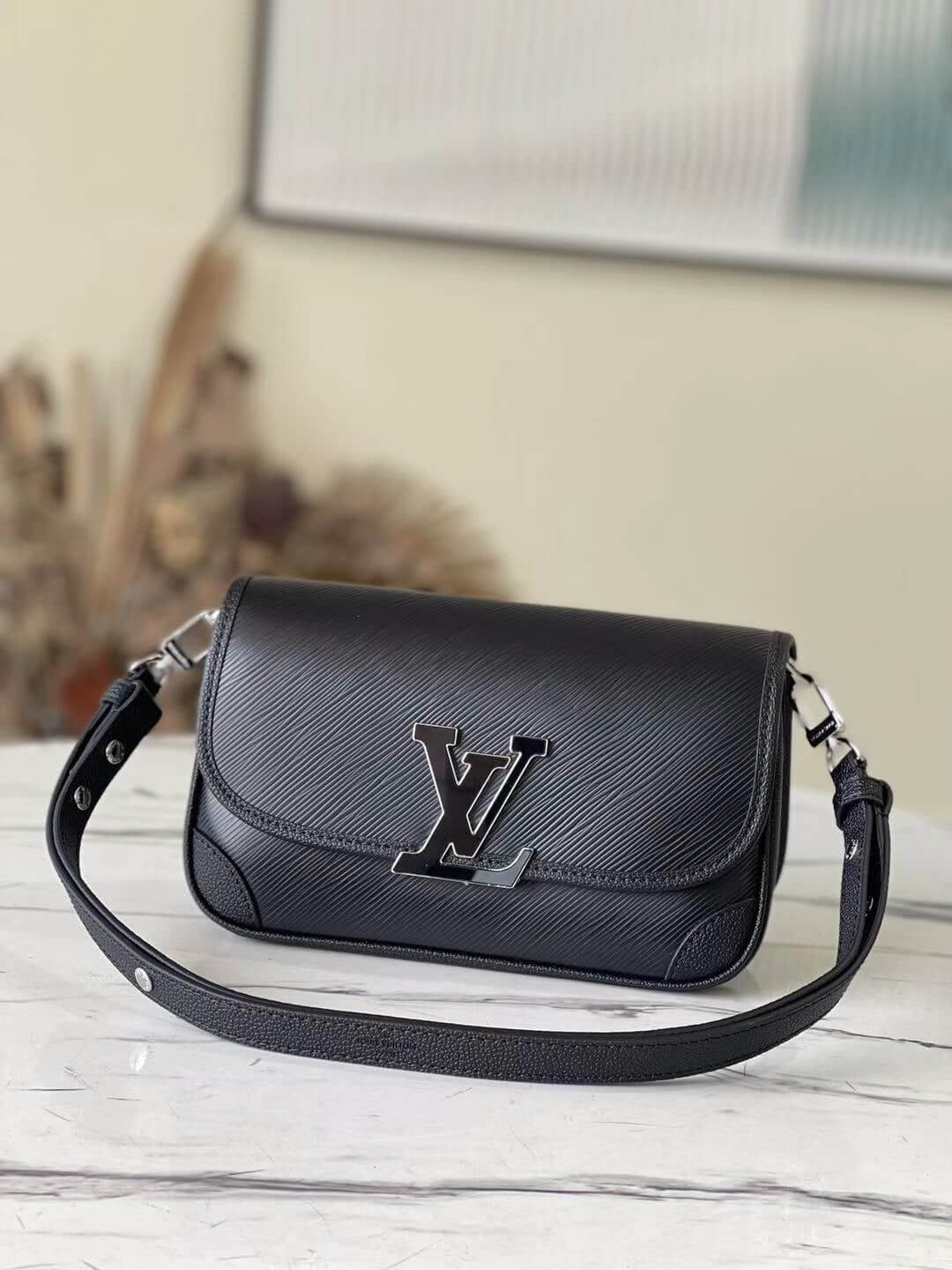 Louis Vuitton LV Buci Epi leather Shoulder Crossbody Bag  M59386 Black - M59457 White - M59459 Caramel Brown - M59460 Dragon Fruit Pink - M59461 Blue - M22618 Yellow - M22960 Apple Green - M20987 Pink