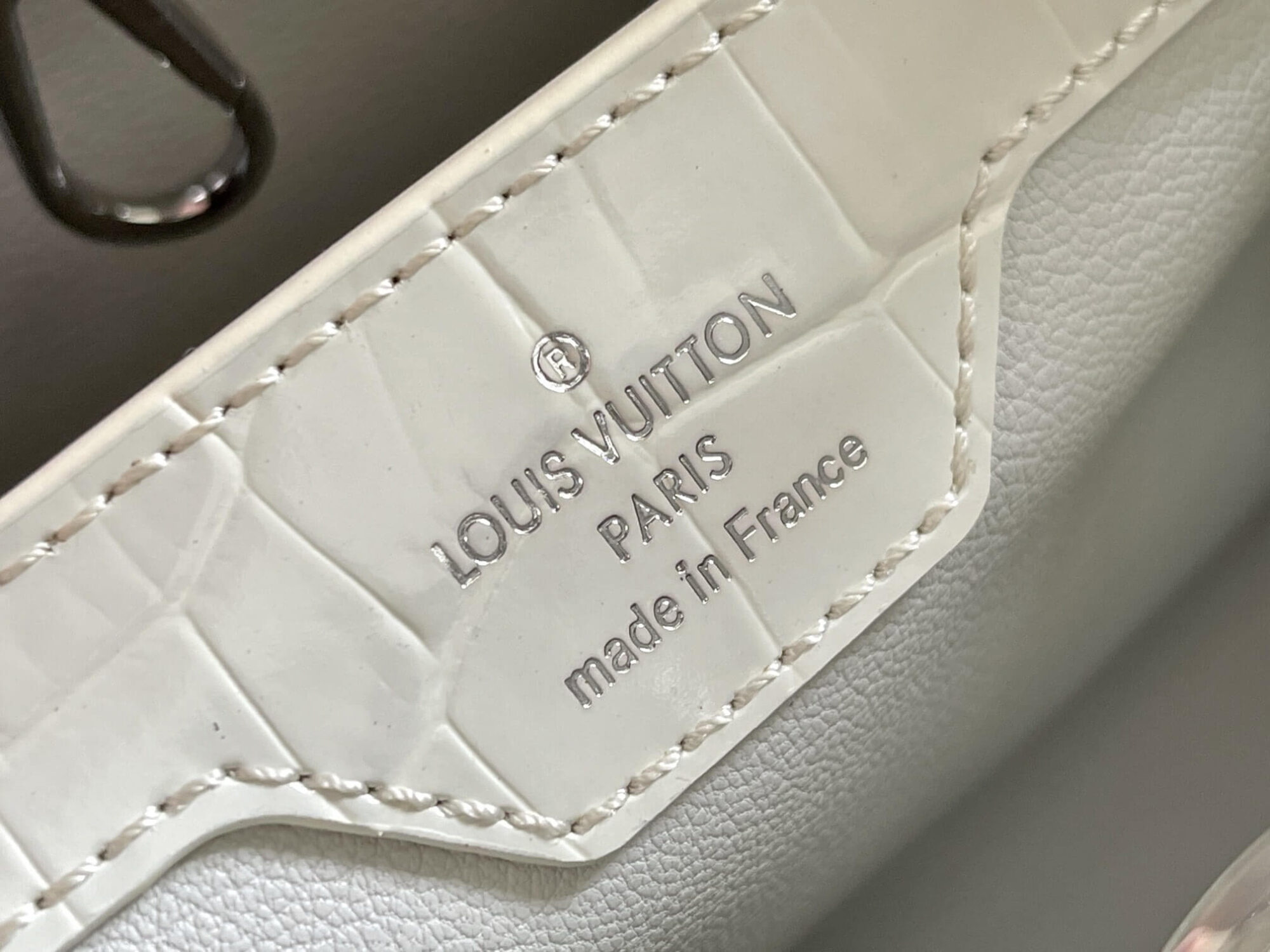 Louis Vuitton LV Crocodile pattern CAPUCINES Large Handbag N93419/M48865 Medium Handbag N93163/M48865 Small Handbag N94227/M48865 Black - White - Red - Green - Yellow - Image 34