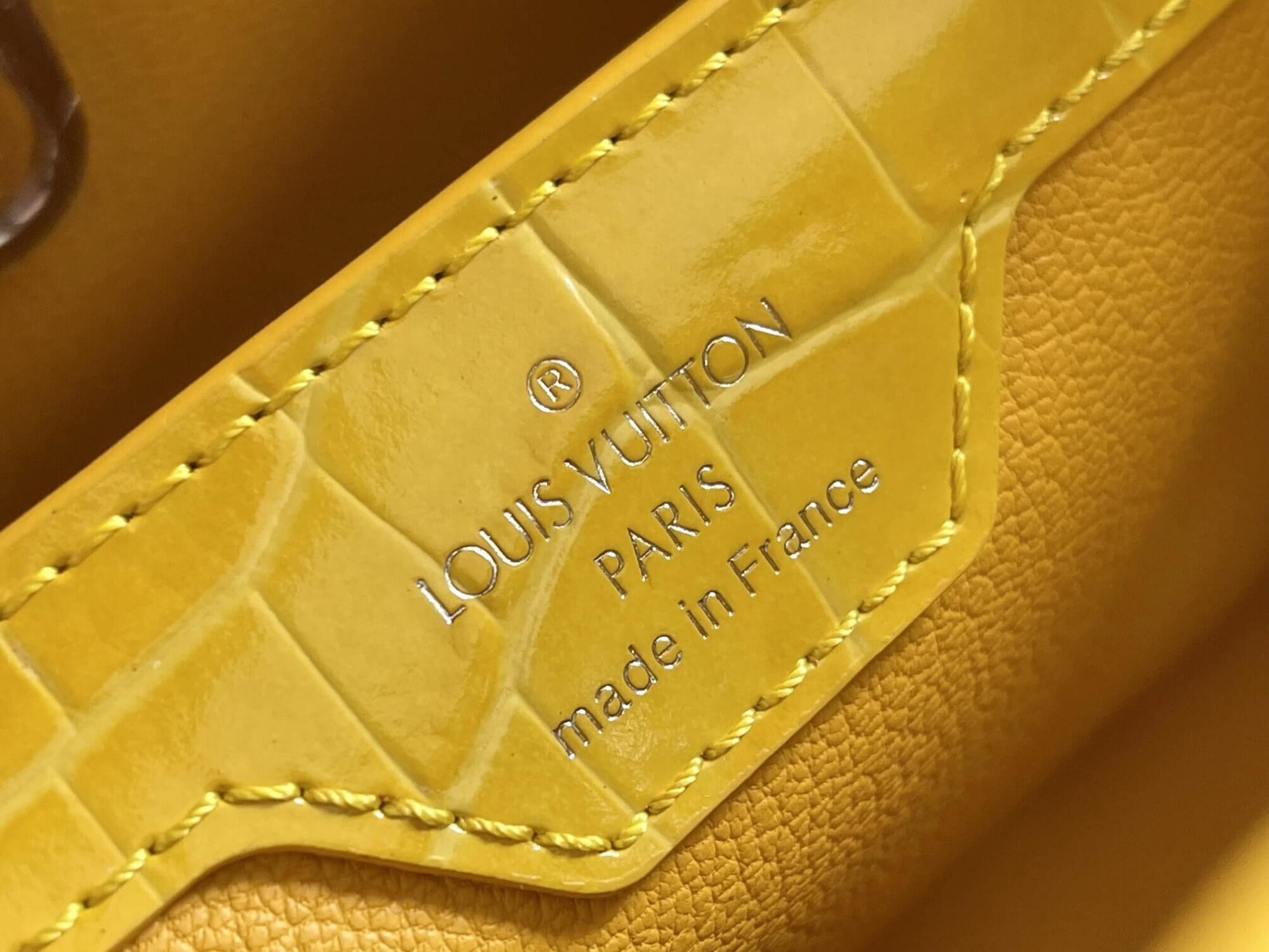Louis Vuitton LV Crocodile pattern CAPUCINES Large Handbag N93419/M48865 Medium Handbag N93163/M48865 Small Handbag N94227/M48865 Black - White - Red - Green - Yellow - Image 115