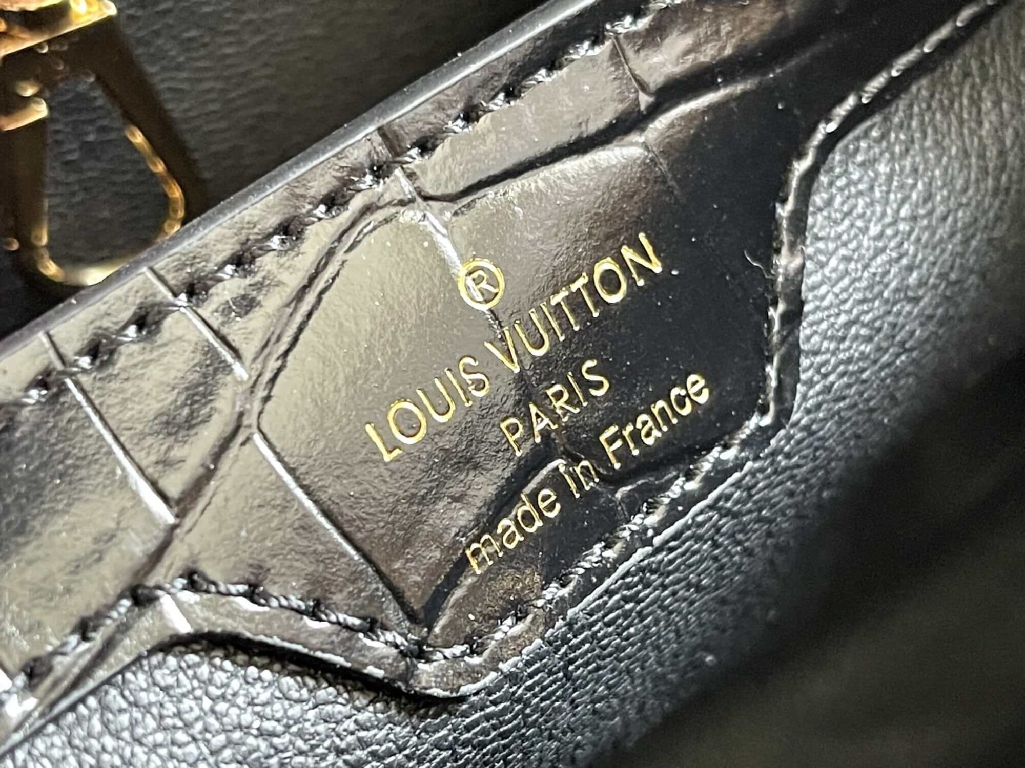 Louis Vuitton LV Crocodile pattern CAPUCINES Large Handbag N93419/M48865 Medium Handbag N93163/M48865 Small Handbag N94227/M48865 Black - White - Red - Green - Yellow - Image 15