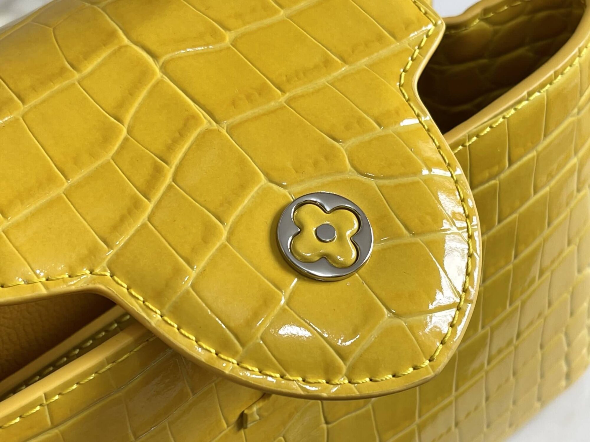 Louis Vuitton LV Crocodile pattern CAPUCINES Large Handbag N93419/M48865 Medium Handbag N93163/M48865 Small Handbag N94227/M48865 Black - White - Red - Green - Yellow - Image 126