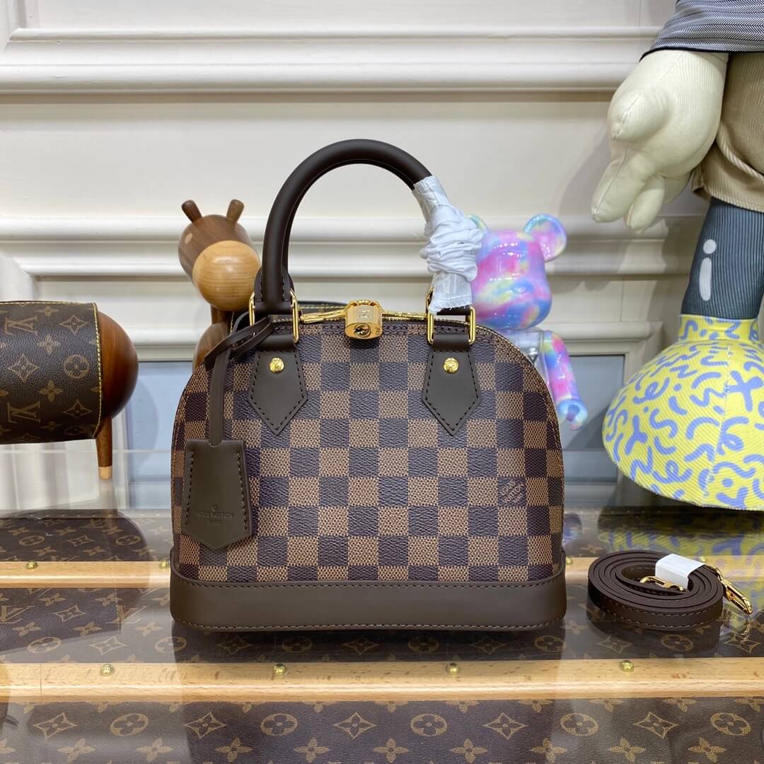 Louis Vuitton LV Damier Ebene Canvas Alma BB N40606 Brown