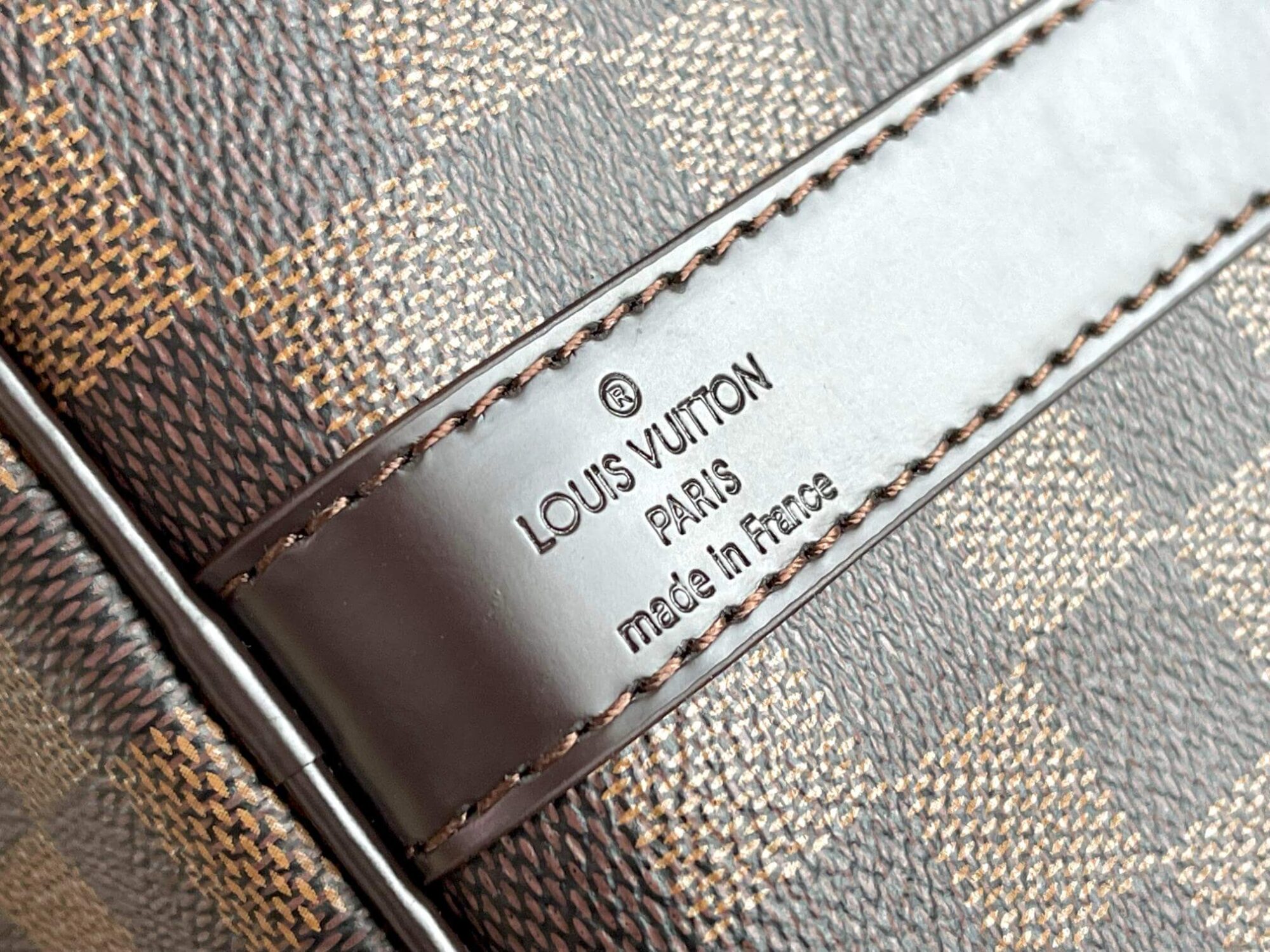 Louis Vuitton LV Damier Ebene - Damier Graphite Canvas Keepall Bandouliere 45 N41418 - 50 N41416 55 - N41414 N41413 Travel Shoulder HanBag Brown - Black - Image 8