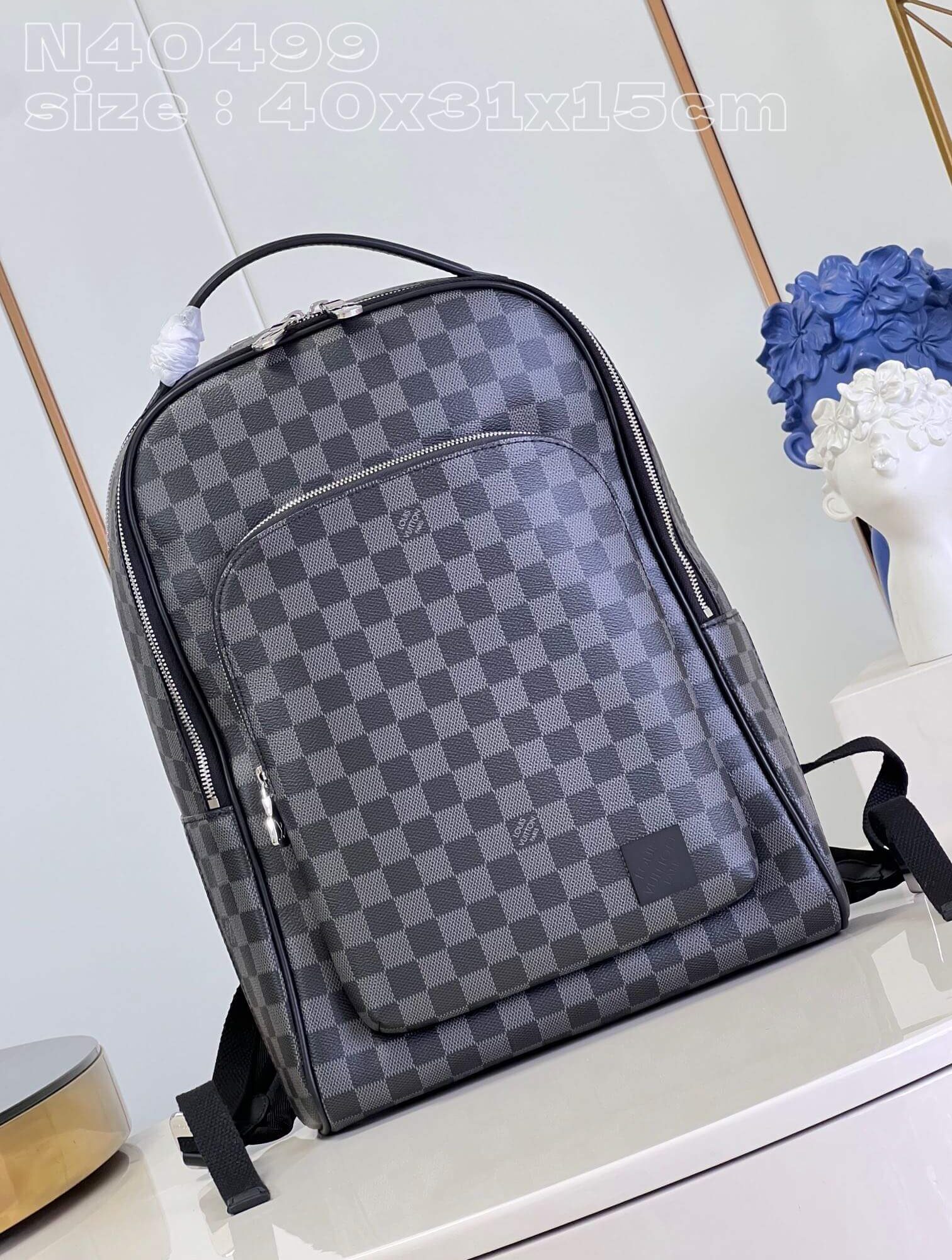Louis Vuitton LV Damier Graphite canvas N40499 - Damier Infini N40501 - Taiga Avenue M30977 Backpack Bag Black