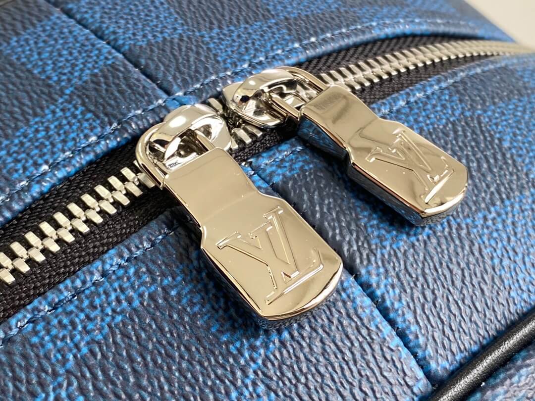 Louis Vuitton LV Damier Graphite Canvas Campus Backpack Bag N50008 Navy Blue N50009 Black - Image 5