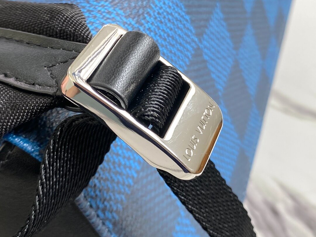 Louis Vuitton LV Damier Graphite Canvas Campus Backpack Bag N50008 Navy Blue N50009 Black - Image 6