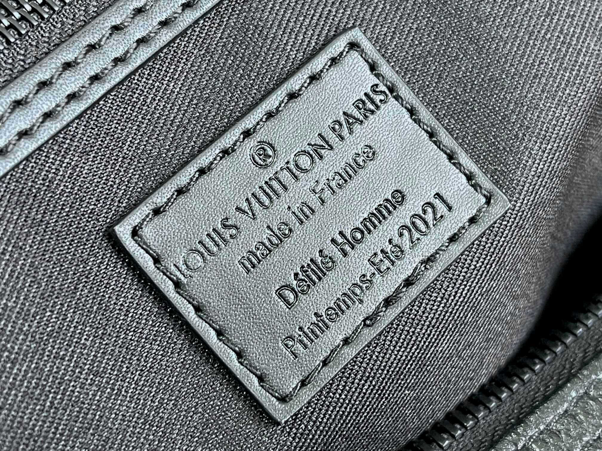 Louis Vuitton LV Damier Graphite Canvas Keepall Bandoulière 45 Travel Shoulder Handbag M57416 Black / White Grid - Image 5