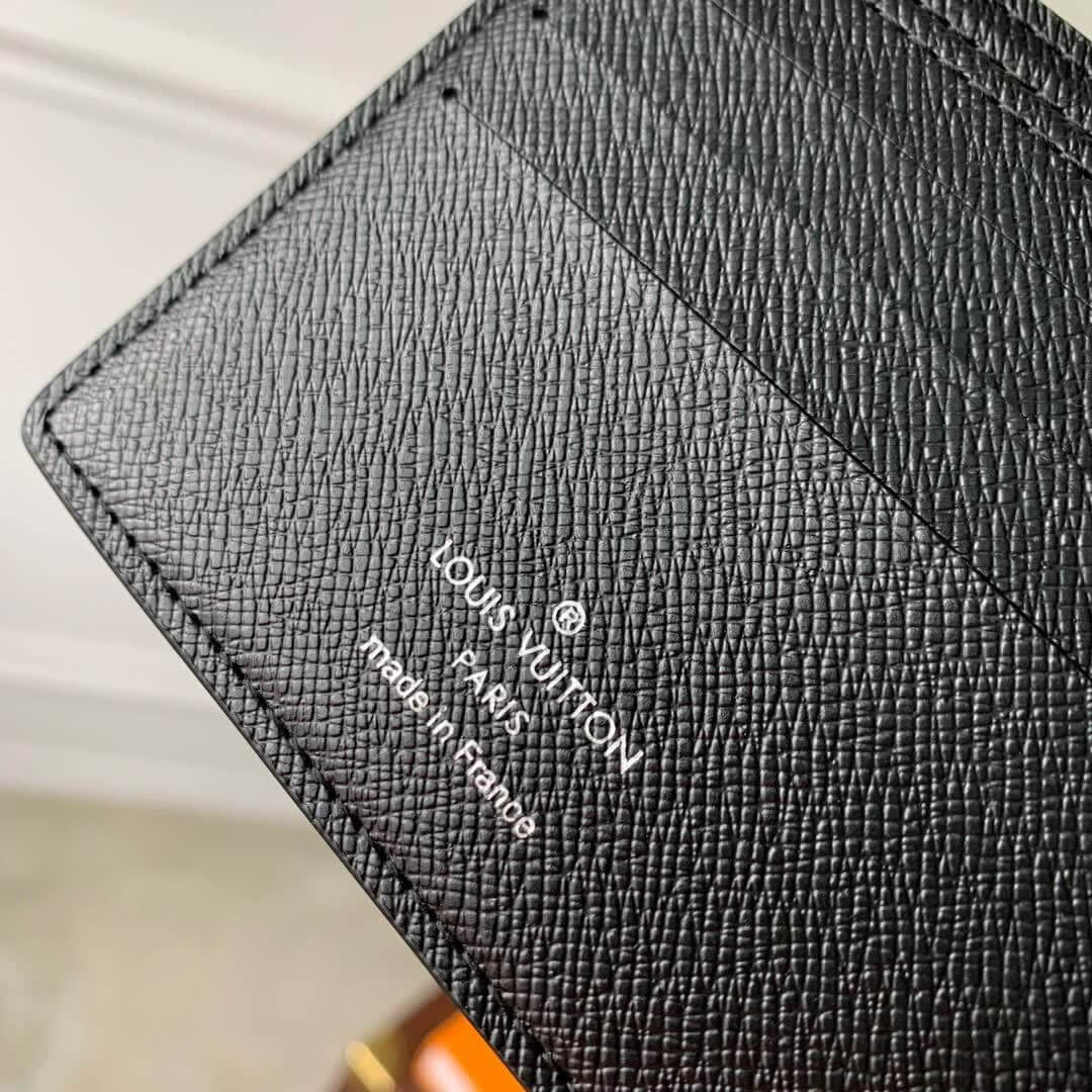 Louis Vuitton LV Damier Graphite Canvas Multiple - Slender Wallet N62663 Black / Grey N00092 Black / Blue - Image 5