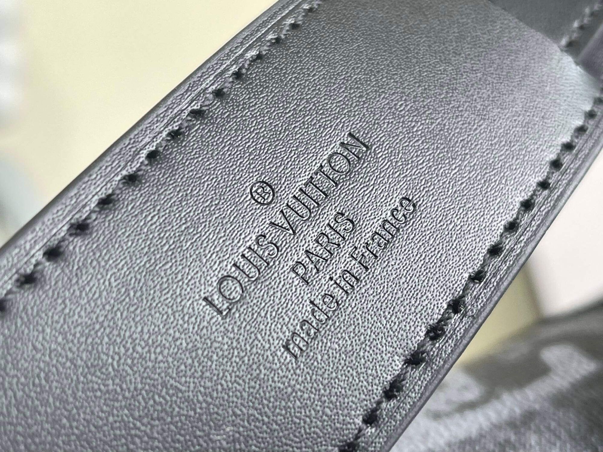 Louis Vuitton LV Damier Salt Canvas Keepall Bandoulière 50 Travel Shoulder Bag M57278 Black / Grey - Image 7