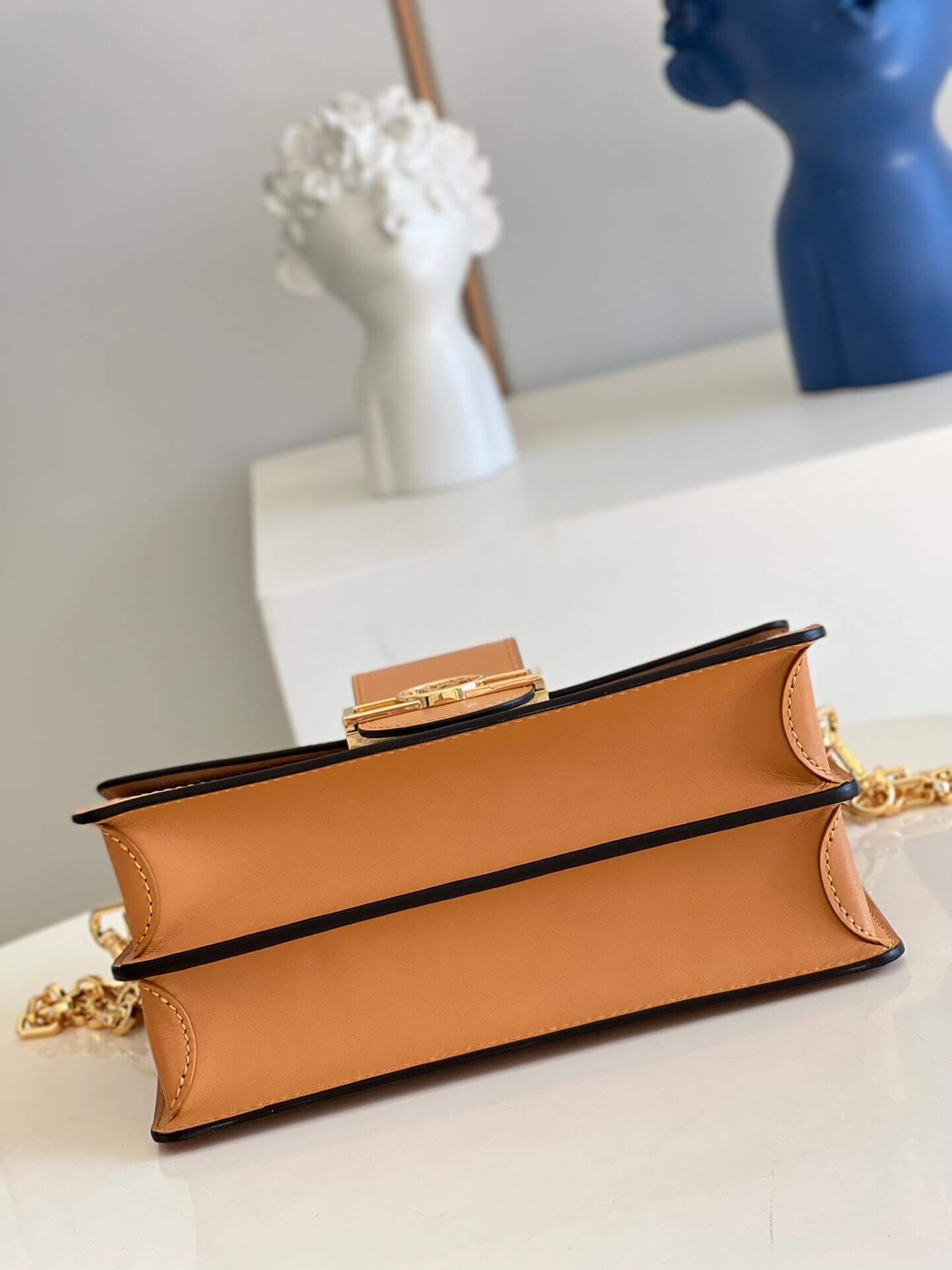 Louis Vuitton LV Dauphine MM Handbag M59483 Ecru Caramel Brown - Image 7