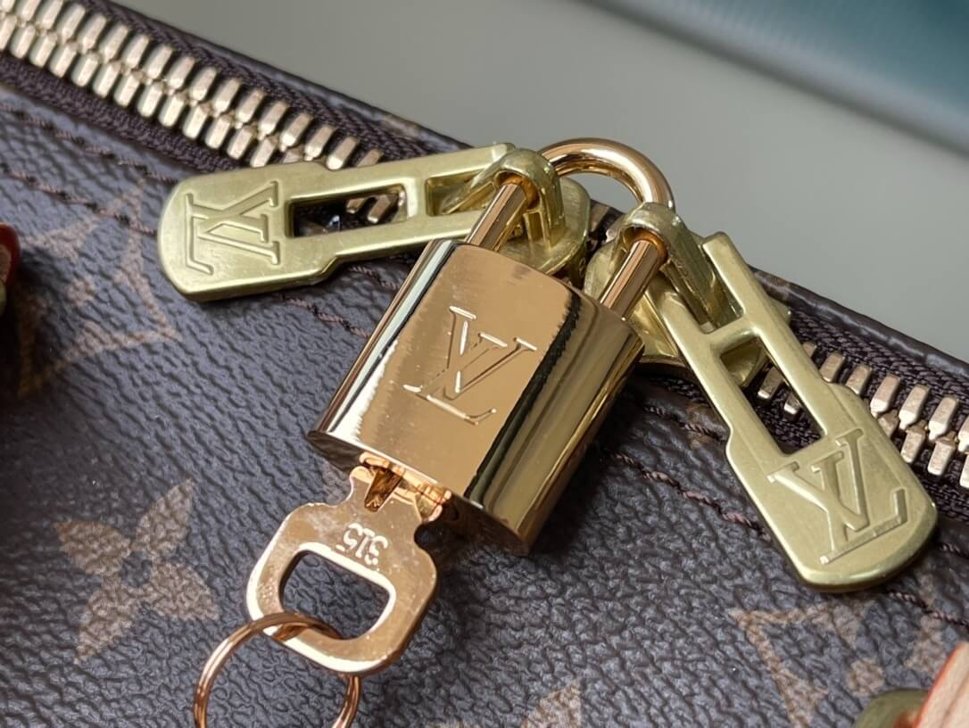 Louis Vuitton LV Monogram - Monogram Eclipse Canvas Keepall Bandouliere 45 M41418 M40569 - 50 M41416 M14202 - 55 M41414 M40605 Travel Bag Brown - Black - Image 7