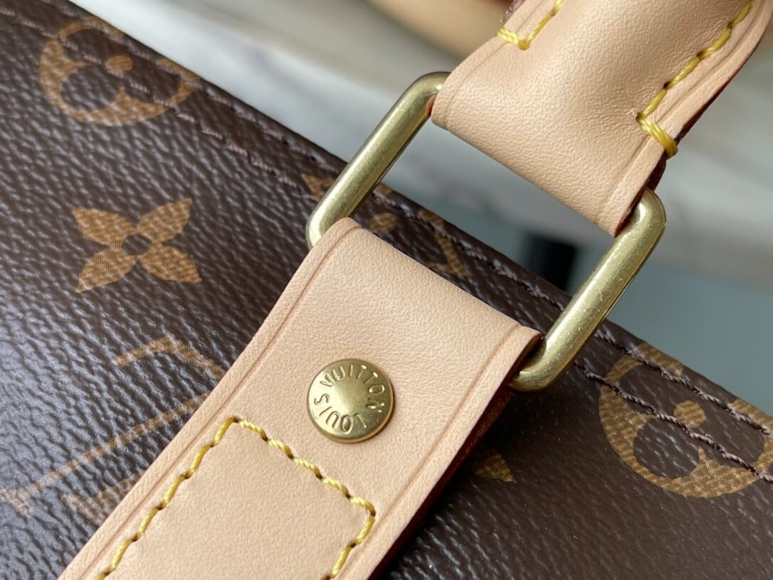 Louis Vuitton LV Monogram - Monogram Eclipse Canvas Keepall Bandouliere 45 M41418 M40569 - 50 M41416 M14202 - 55 M41414 M40605 Travel Bag Brown - Black - Image 5