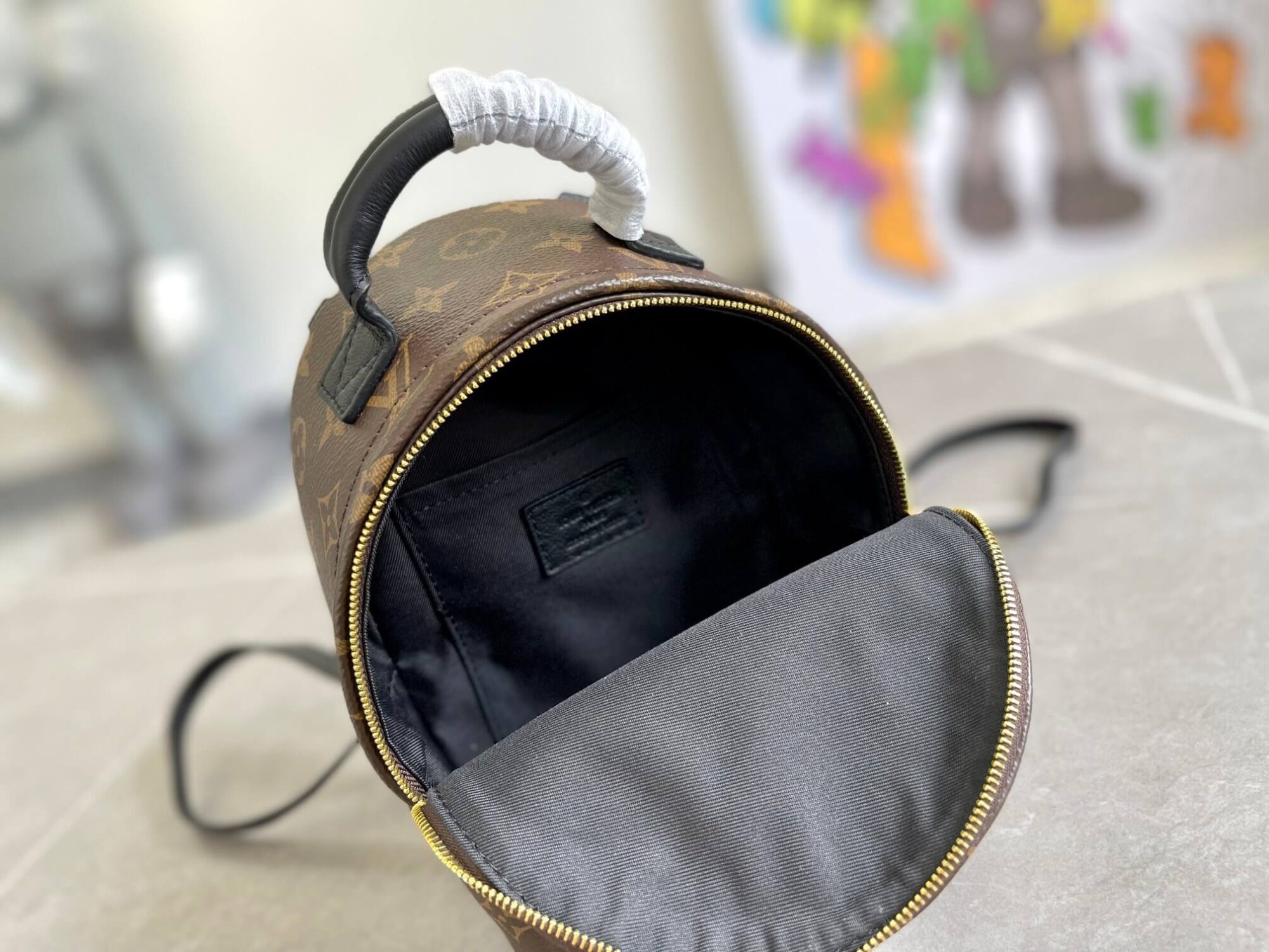 Louis Vuitton LV Monogram Canvas Palm Springs Mini Backpack Bag M44873 Brown M42411 Caramel Brown - Image 3