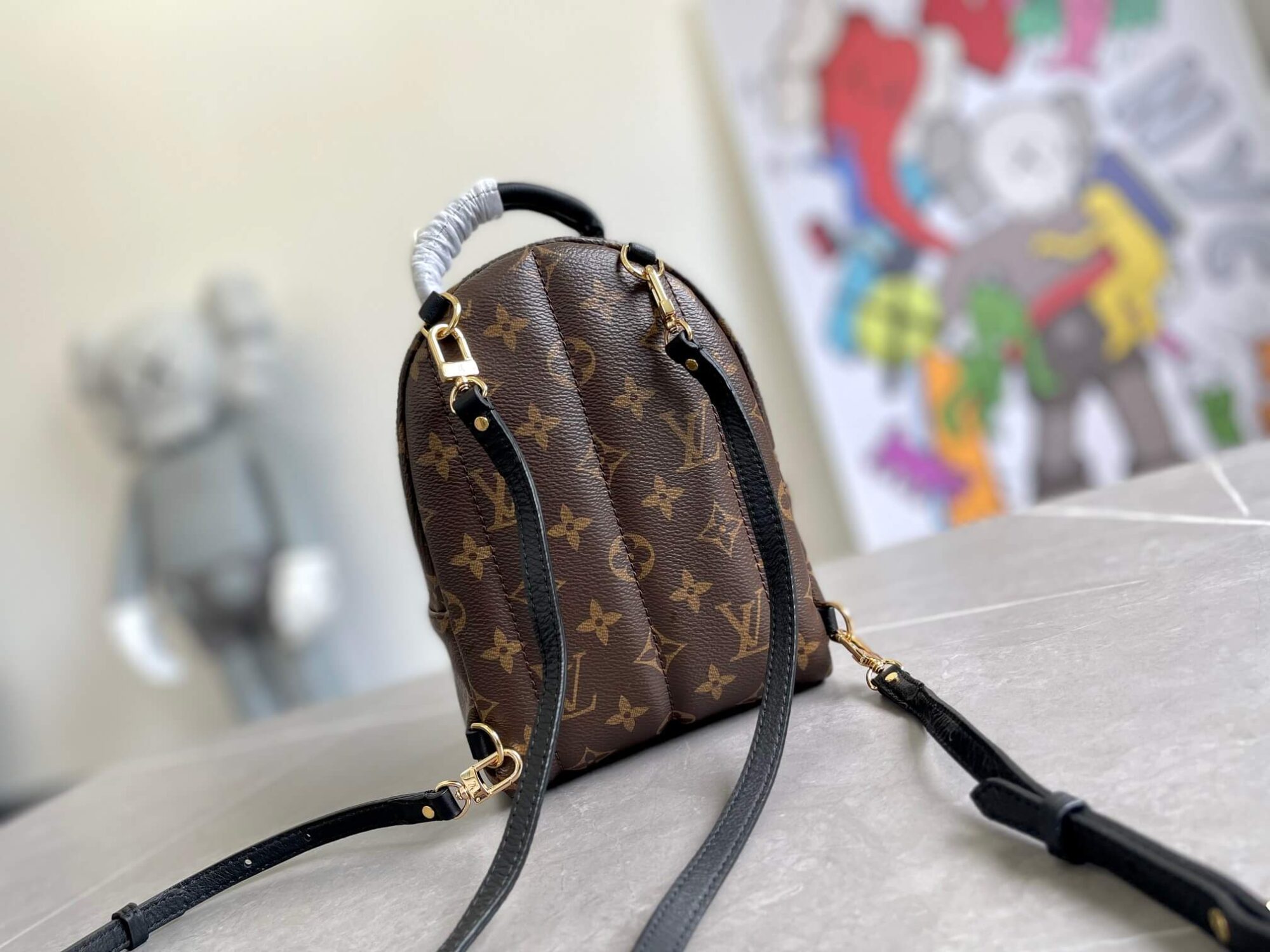 Louis Vuitton LV Monogram Canvas Palm Springs Mini Backpack Bag M44873 Brown M42411 Caramel Brown - Image 2