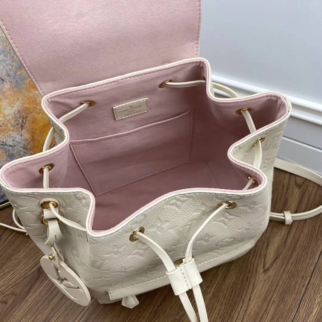 Louis Vuitton LV Monogram Canvas Montsouris PM BackPack M45205 Black M45397 Cream White M45410 Turtdelove - Image 12