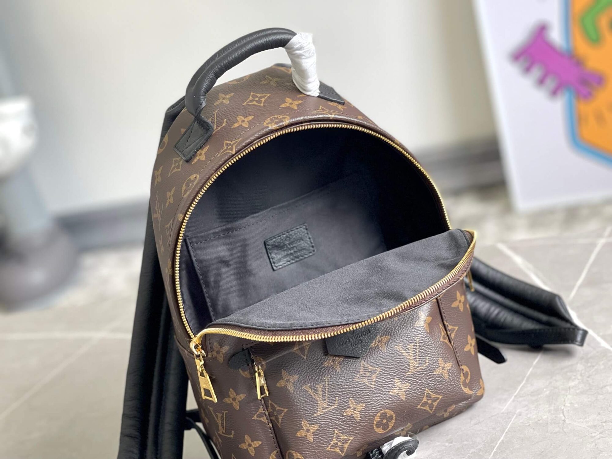 Louis Vuitton LV Monogram Canvas Palm Springs Small Backpack Bag M44871 Brown - Image 3