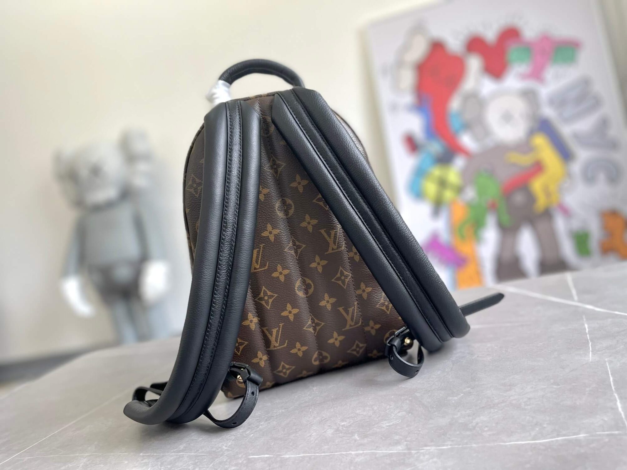Louis Vuitton LV Monogram Canvas Palm Springs Small Backpack Bag M44871 Brown - Image 2