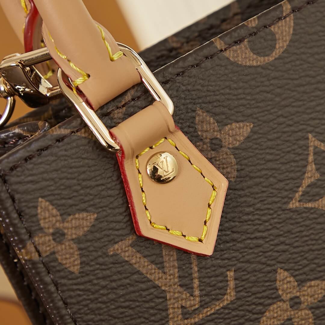 Louis Vuitton LV Monogram Canvas Petit M81295 / BB M46265 Sac Plat Shoulder HandBag Brown - Image 6