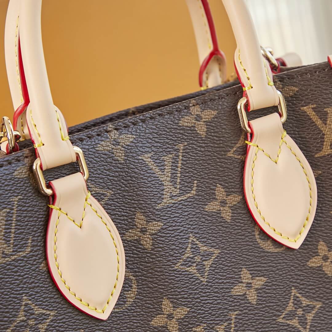 Louis Vuitton LV Monogram Canvas Petit M81295 / BB M46265 Sac Plat Shoulder HandBag Brown - Image 15