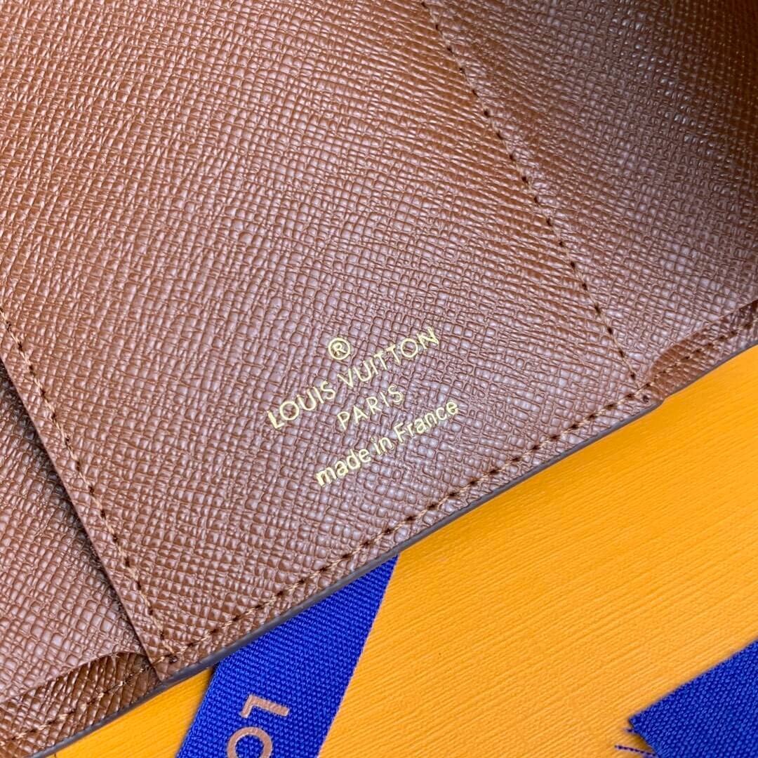 Louis Vuitton LV Monogram Canvas Victorine Wallet Mini Purse Brown - Fuchsia - Fuchsia Pink - Orange - Pink - Red - Yellow - Image 6