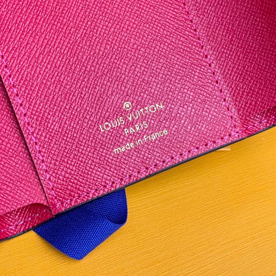 Louis Vuitton LV Monogram Canvas Victorine Wallet Mini Purse Brown - Fuchsia - Fuchsia Pink - Orange - Pink - Red - Yellow - Image 24