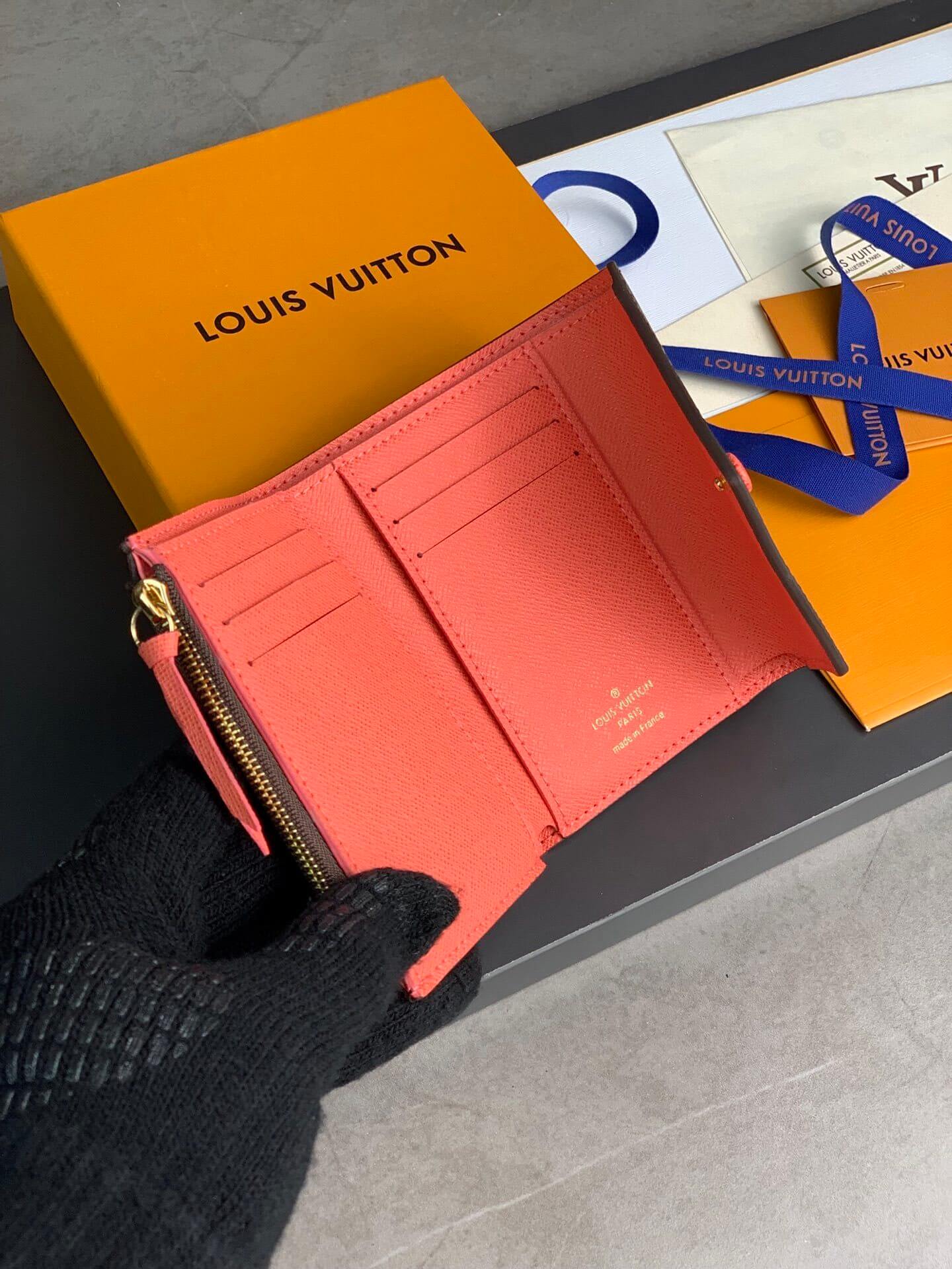 Louis Vuitton LV Monogram Canvas Victorine Wallet Mini Purse Brown - Fuchsia - Fuchsia Pink - Orange - Pink - Red - Yellow - Image 29