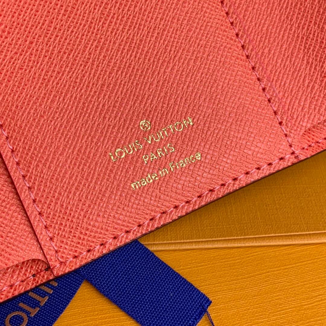 Louis Vuitton LV Monogram Canvas Victorine Wallet Mini Purse Brown - Fuchsia - Fuchsia Pink - Orange - Pink - Red - Yellow - Image 34