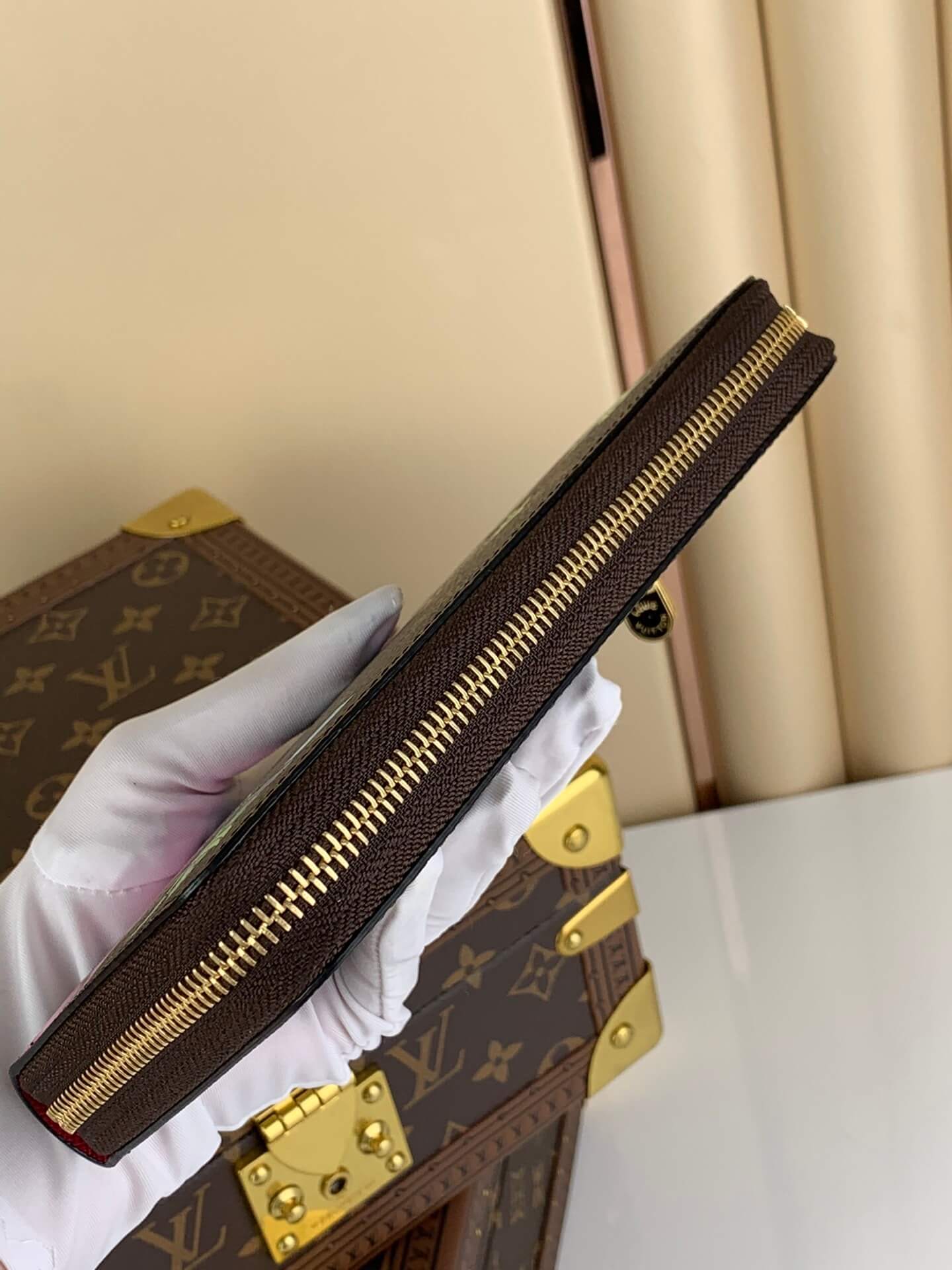 Louis Vuitton LV Monogram Canvas Vivienne Zippy Wallet M80857 Fuchsia Pink - Image 5