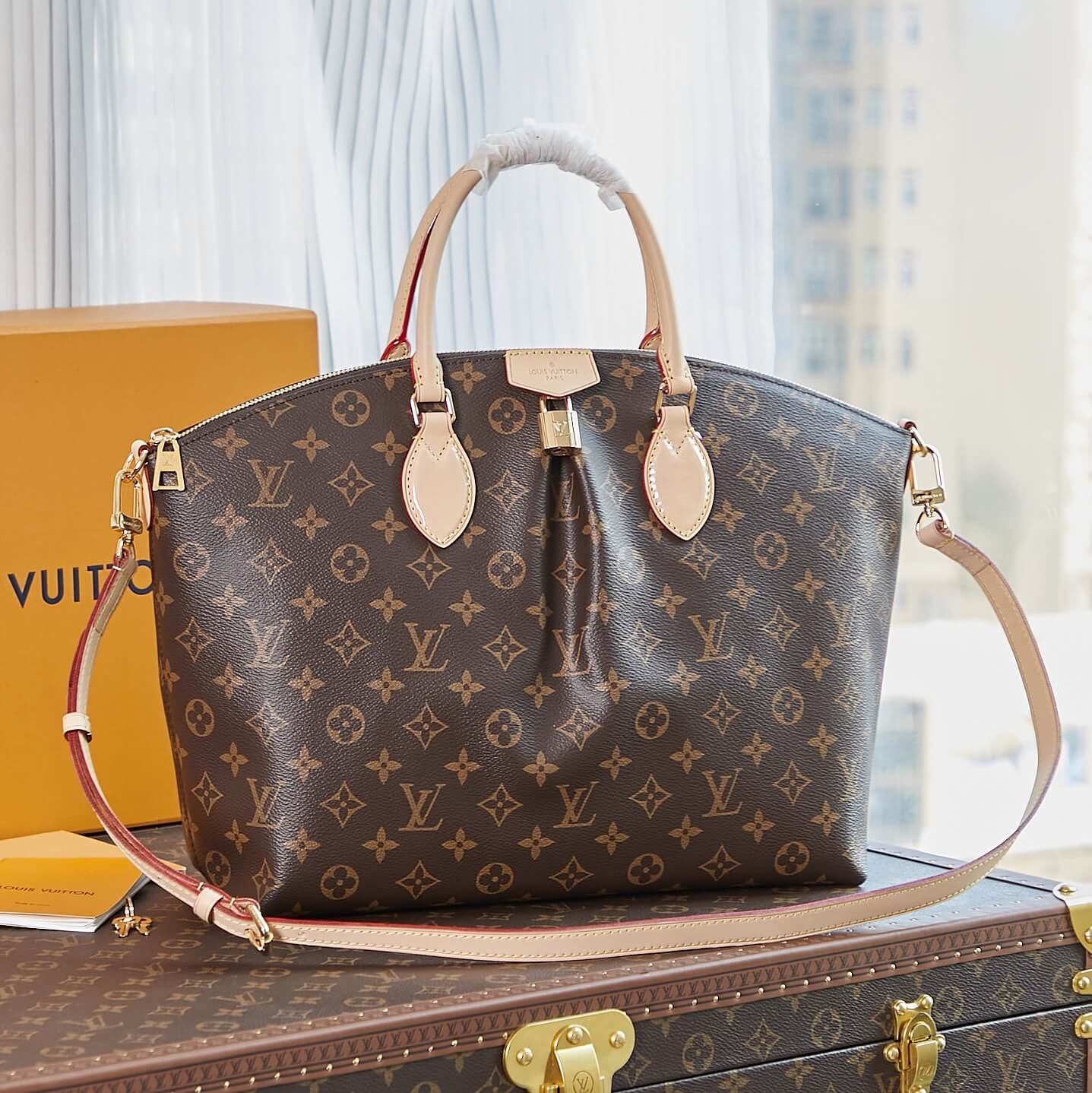 Louis Vuitton LV Monogram Dumpling Bun Boétie Medium M45987 Boétie PM M45986 HandBag Brown