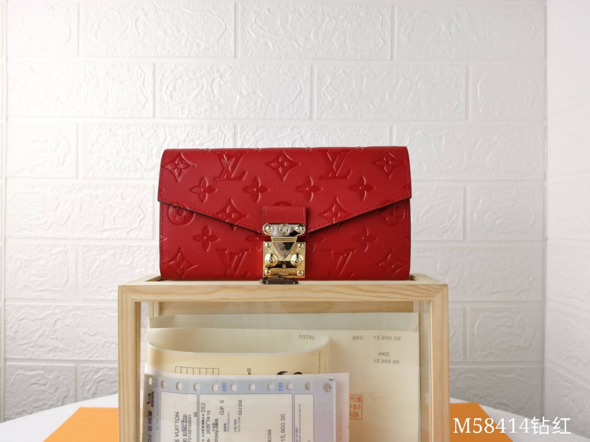 Louis Vuitton LV Monogram Empreinte Metis Wallet M62459 Black - Red - Pink - Fuchsia Pink - Image 10