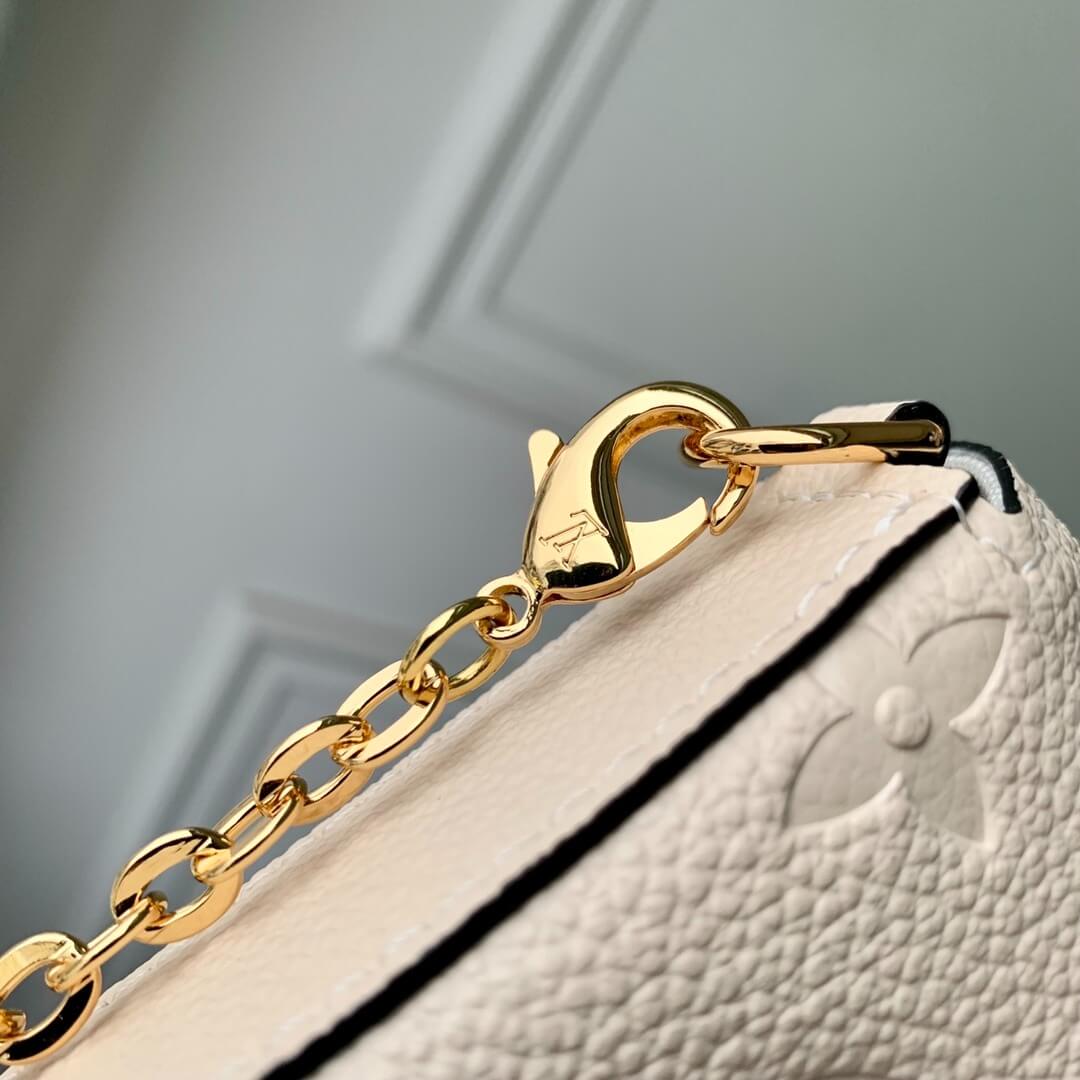 Louis Vuitton LV Monogram Empreinte Pochette Félicie Chain Wallet M82477 Black M63700 Red M82363 Cream M83589 Beige M82609 Navy Blue M64099 Marine Blue - Image 27