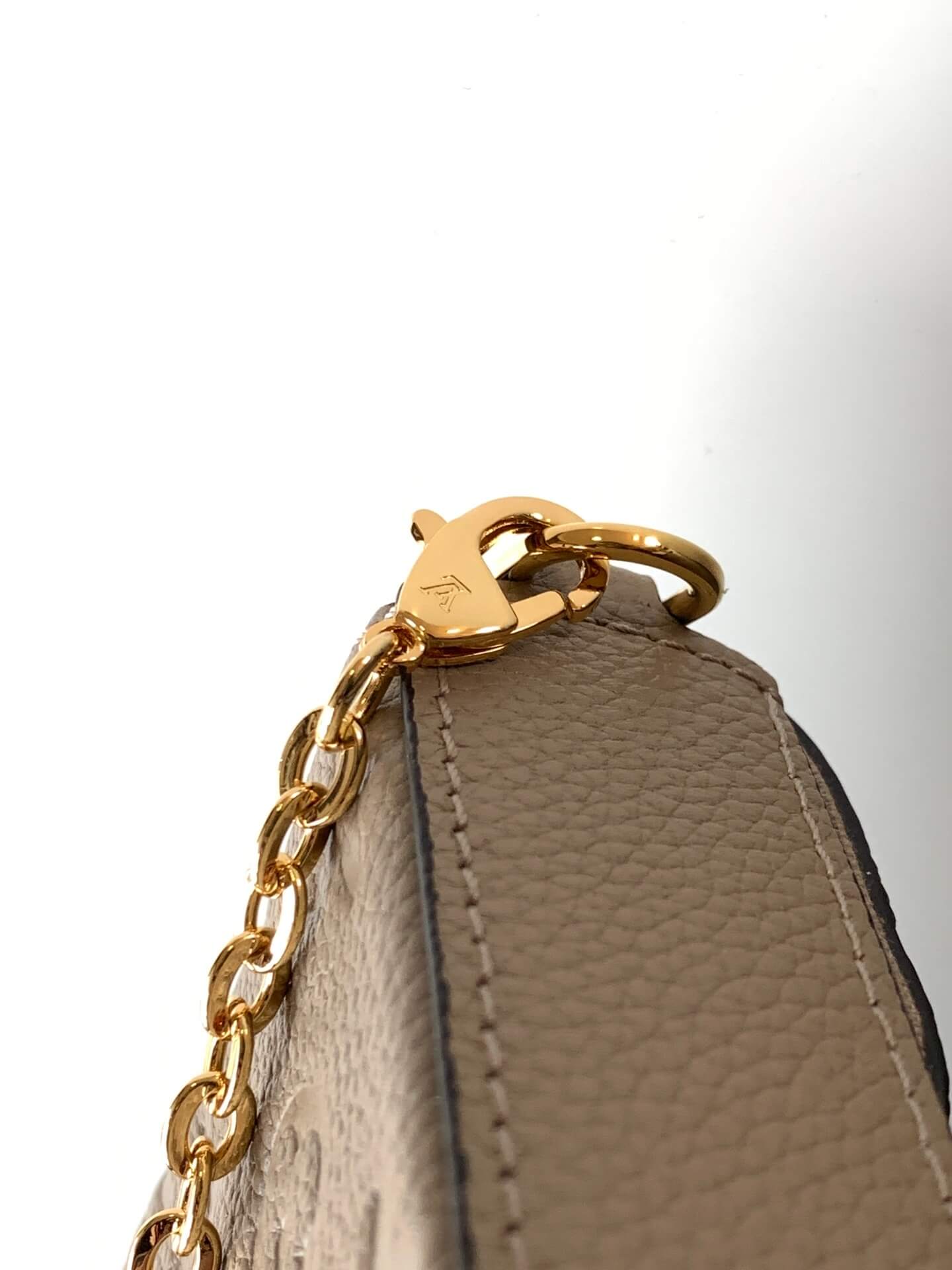 Louis Vuitton LV Monogram Empreinte Pochette Félicie Chain Wallet M82477 Black M63700 Red M82363 Cream M83589 Beige M82609 Navy Blue M64099 Marine Blue - Image 33