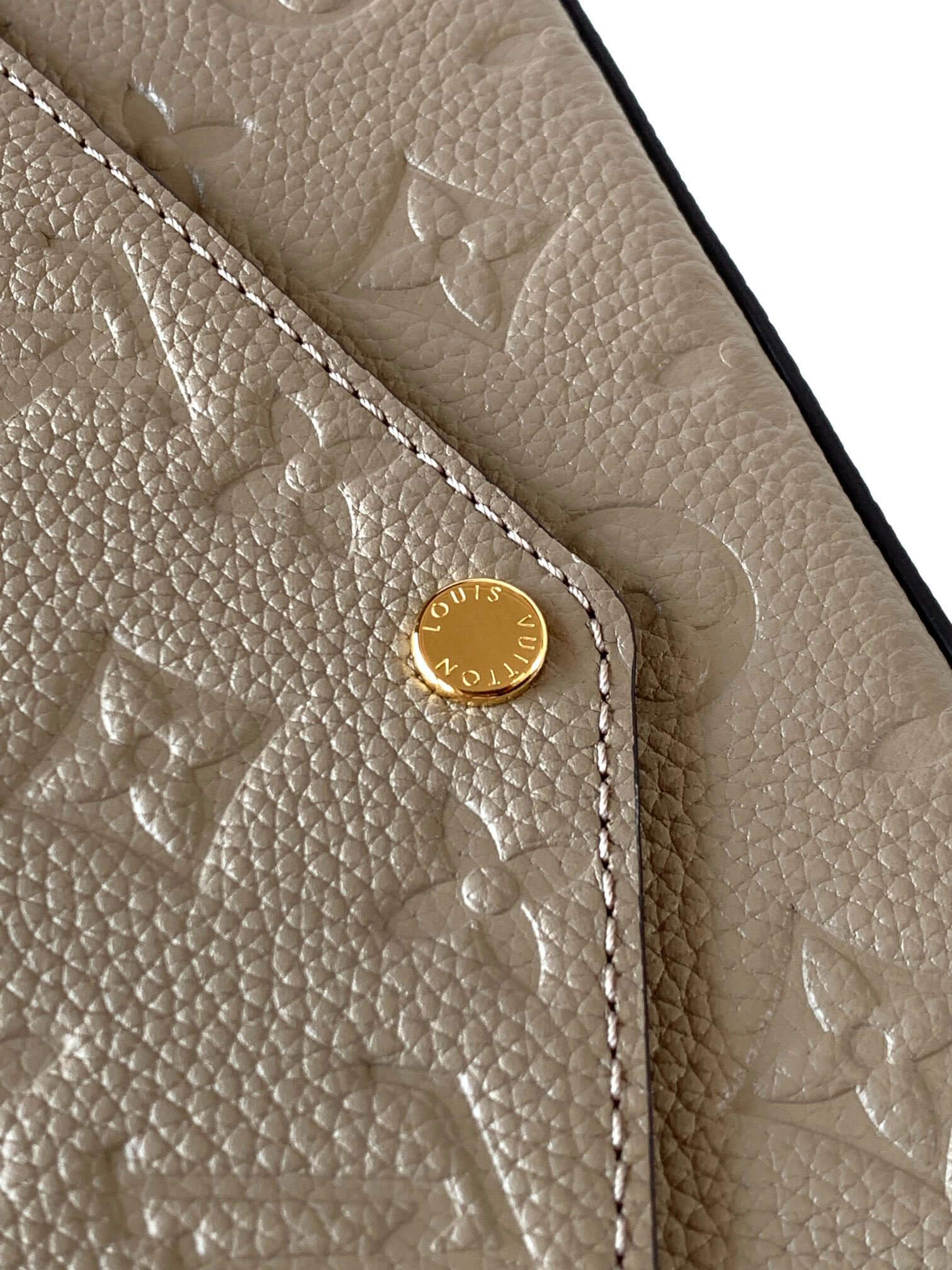 Louis Vuitton LV Monogram Empreinte Pochette Félicie Chain Wallet M82477 Black M63700 Red M82363 Cream M83589 Beige M82609 Navy Blue M64099 Marine Blue - Image 34