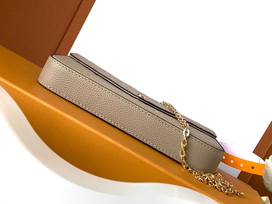 Louis Vuitton LV Monogram Empreinte Pochette Félicie Chain Wallet M82477 Black M63700 Red M82363 Cream M83589 Beige M82609 Navy Blue M64099 Marine Blue - Image 37