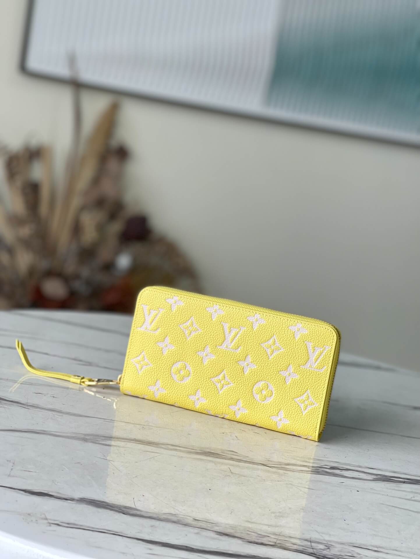 Louis Vuitton LV Monogram Empreinte Zippy Wallet M81427 Yellow M81279 Pink / Beige / Yellow M81280 Green Khaki