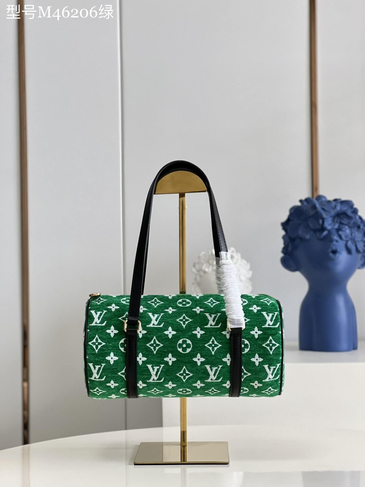 Louis Vuitton LV Monogram Jaguar PAPILLON Handbag M46206 Green