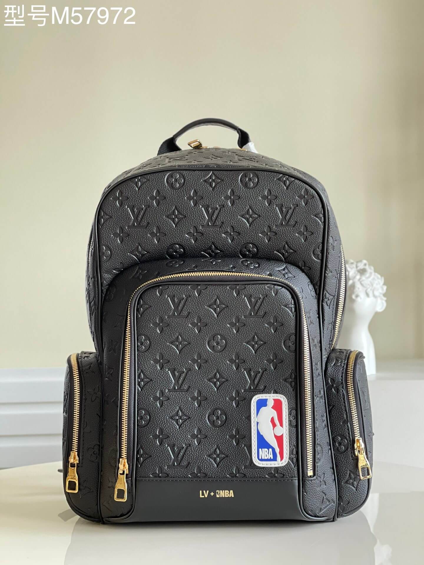 Louis Vuitton LV Monogram LVxNBA Basketball Backpack Bag M57972 Black M45581 Brown / Blue