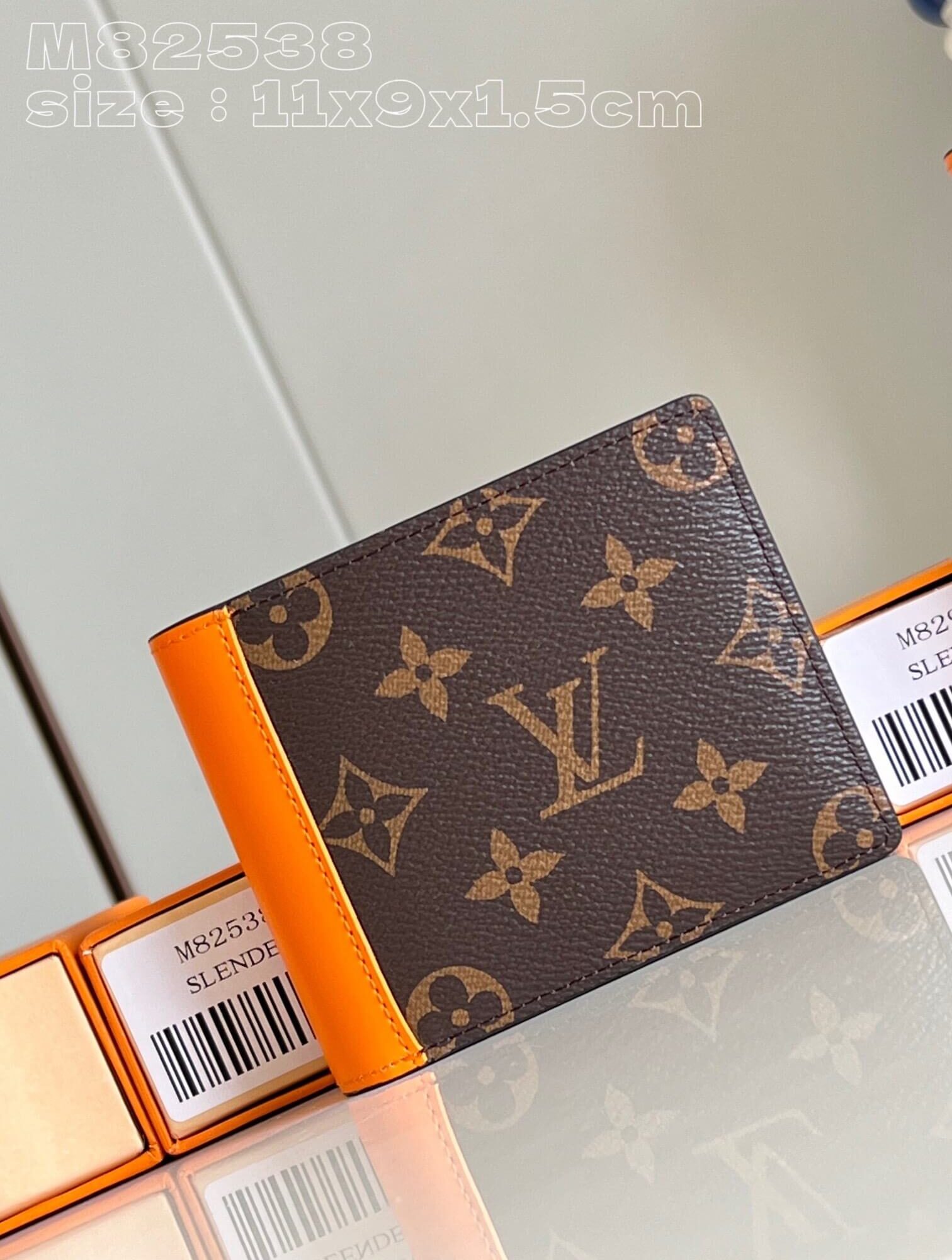 Louis Vuitton LV Monogram Macassar canvas Multiple Wallet M82538 Orange M69408 Black M80781 Yellow M81534 Purple M81537 Green - Blue