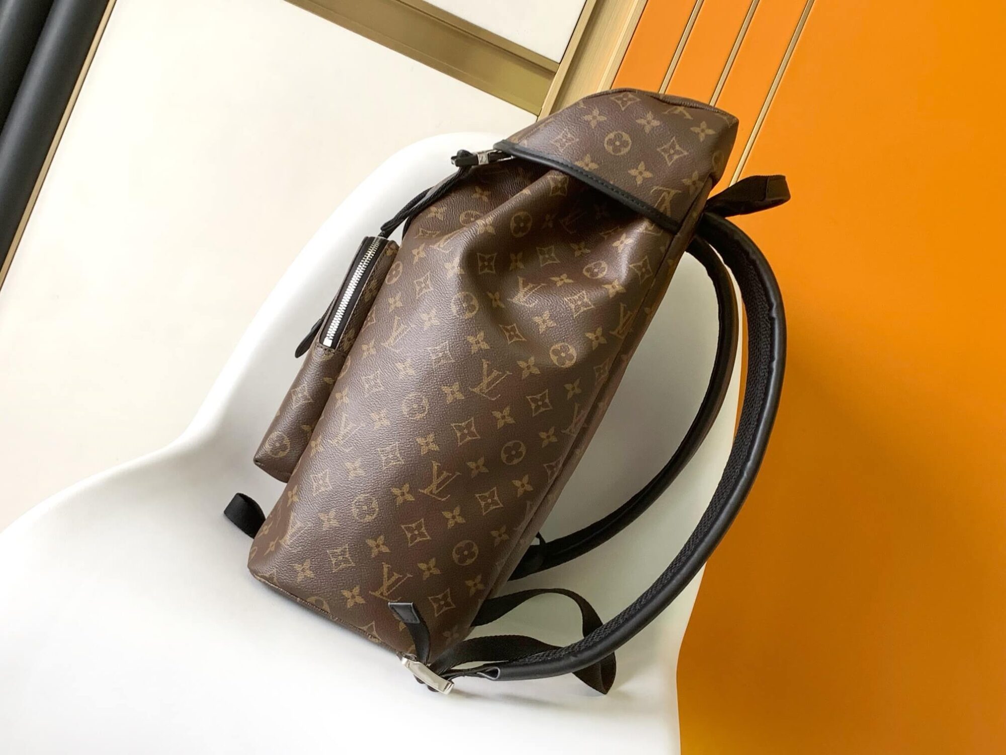 Louis Vuitton LV Zack Backpack Bag Monogram Macassar coated M43422 Brown Monogram Eclipse coated canvas M46792 Black Damier Graphite canvas N40005 Black - Image 4
