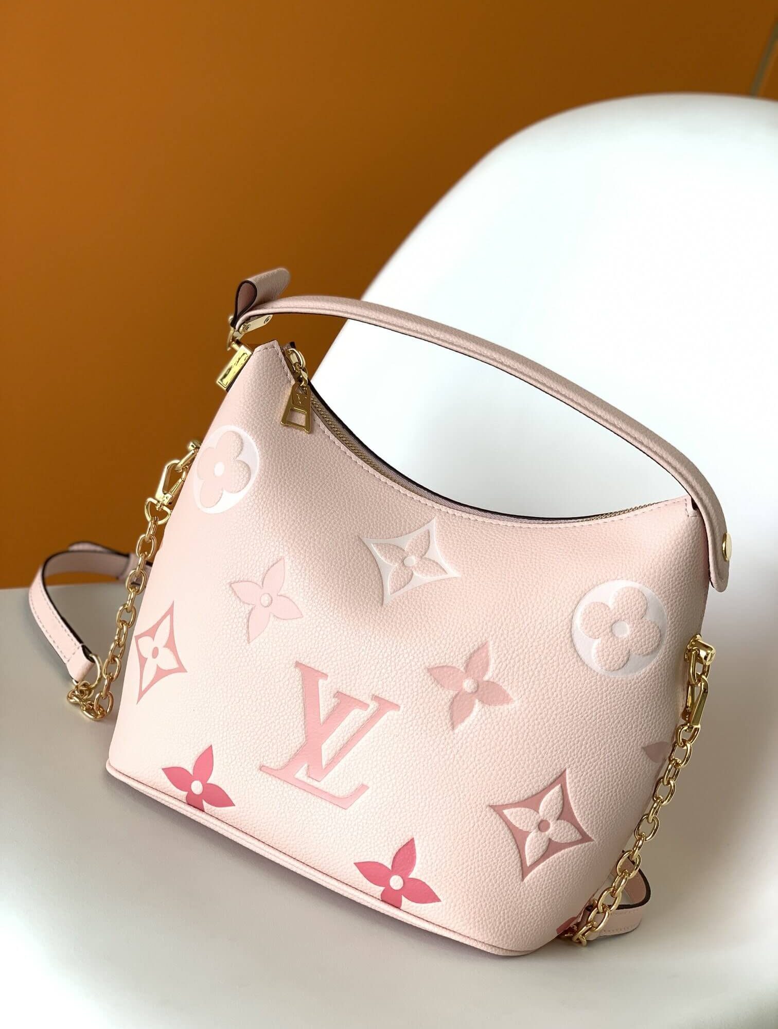 Louis Vuitton LV Monogram Marshmallow Hobo Shoulder Crossbody Handbags M45697 Pink - M45698 Blue - Cream Vanilla Yellow